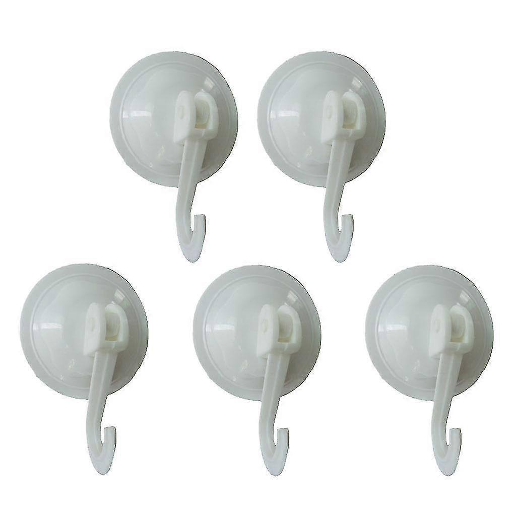 1/2 5pcs/set Suction Cup Hook For Kitchen And Bathroom Durable Suitable For All Settings Bathroom Hooks
