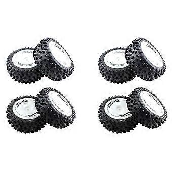 8Pcs Front and Rear Tire Wheel Tyre for Wltoys 144001 144010 124007 124016 124017 124018 124019 1/12 1/14 RC Car Parts