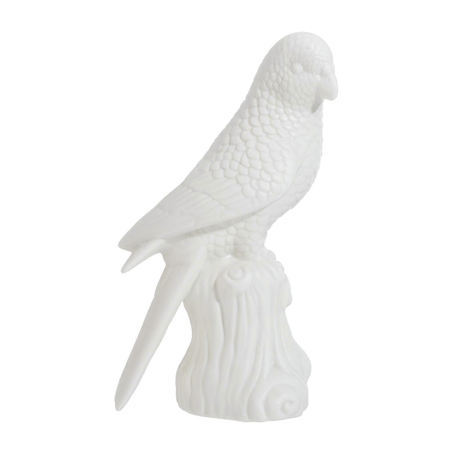 White Ceramic Parrot Craft Decor for Chic Animal Craft 1Pcs