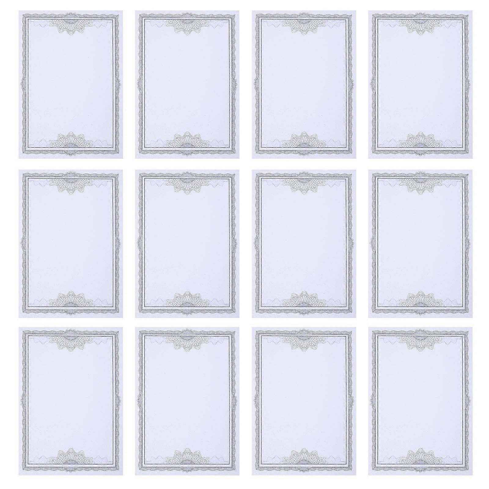 Award Certificate Inner Paper Blue for Official Use 50 Sheets Blank Sheet