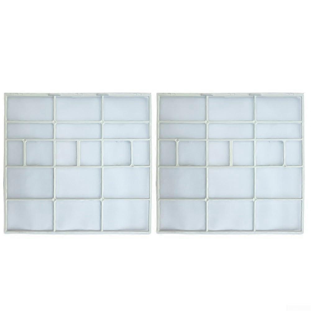 Air Conditioner Dust Filter Cover for Hanging Indoor Unit, Plastic Mesh Screen, Easy Install, 2Pack