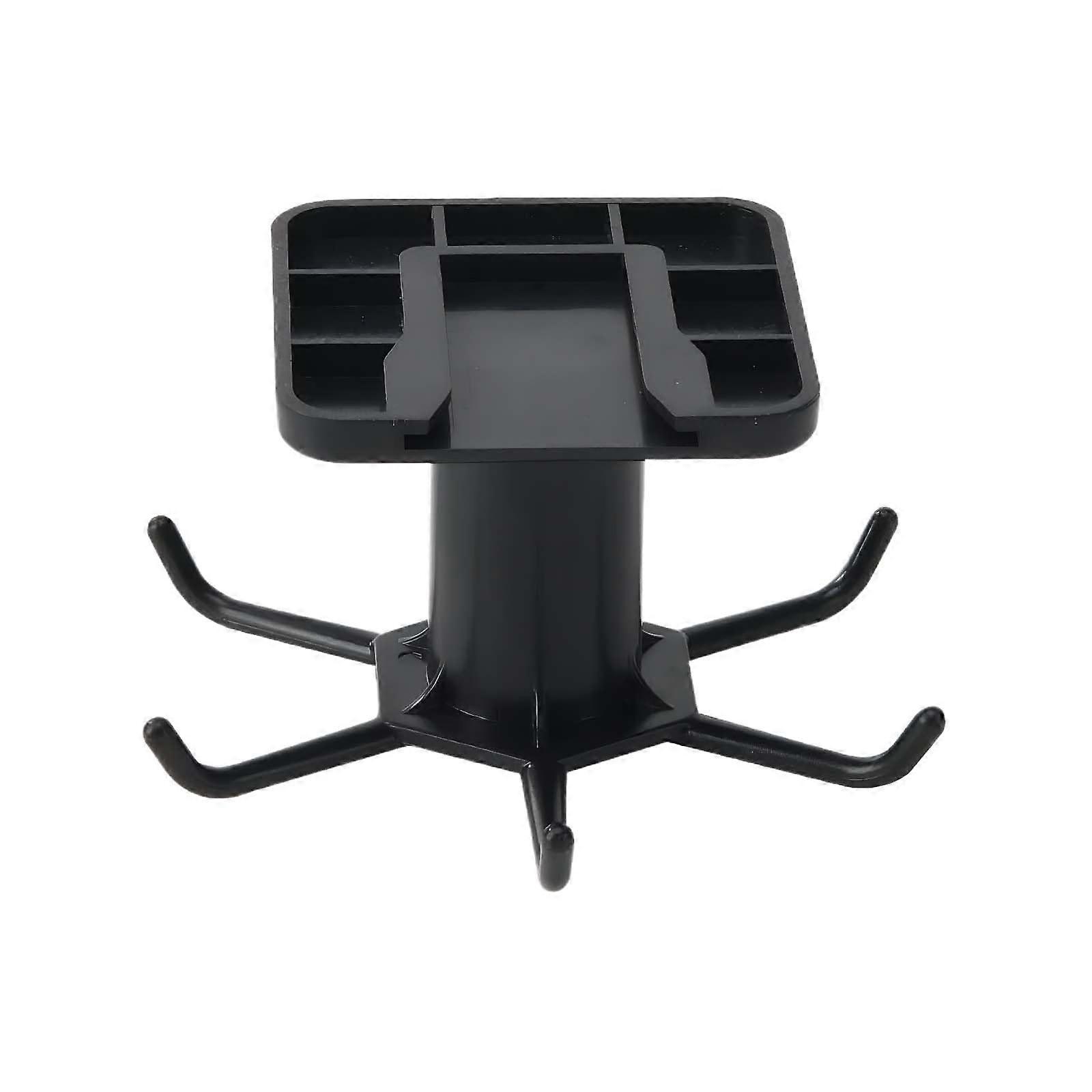 2PCS Under Cabinet Hooks 360° Rotating SpaceSaving Adhesive Kitchen Utensil Hanger Black