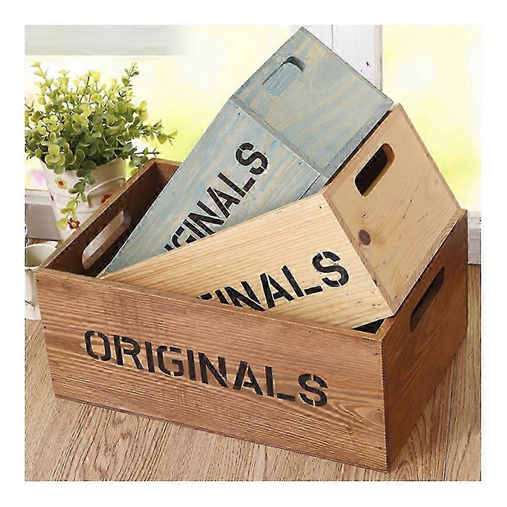 25-26 Wood Table Storage Box Comestics Snacks small