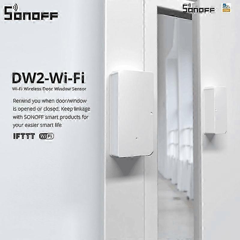 2025 SONOFF DW2 Wifi Wireless Door Window Sensor Open/Closed Detectors e-WeLink APP