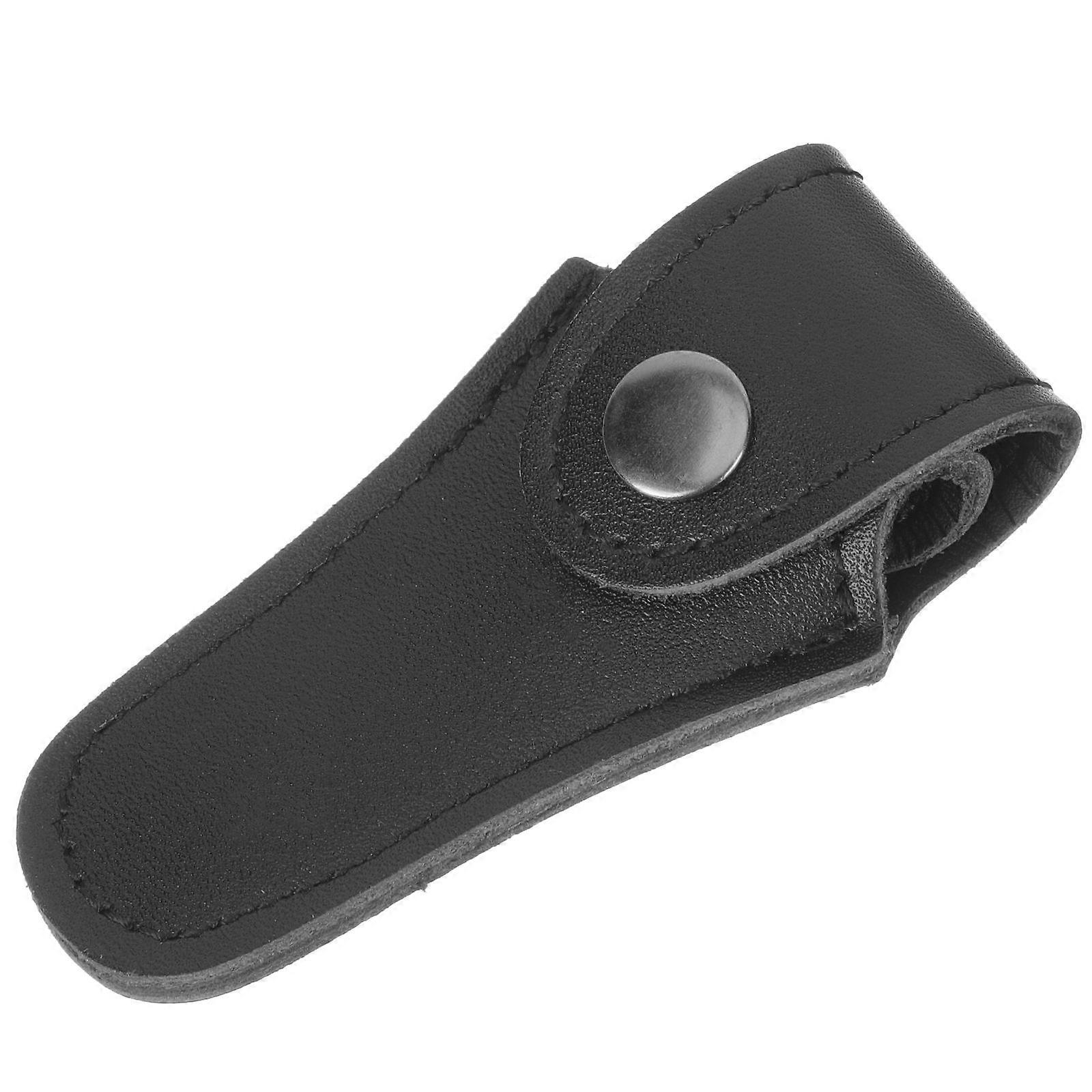 Estojo multifuncional preto em PU para bocal de saxofone, trompa, trompete e trombone, 19 x 9 cm (7,5 x 3,5 polegadas).