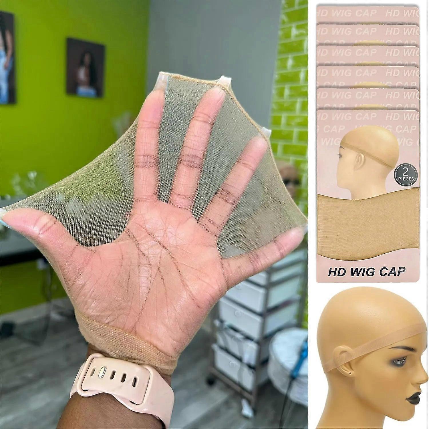 Invisible Real Hd Wig Cap - 8/12/20 Ultra-thin Brown Sheer Stretchy Stocking