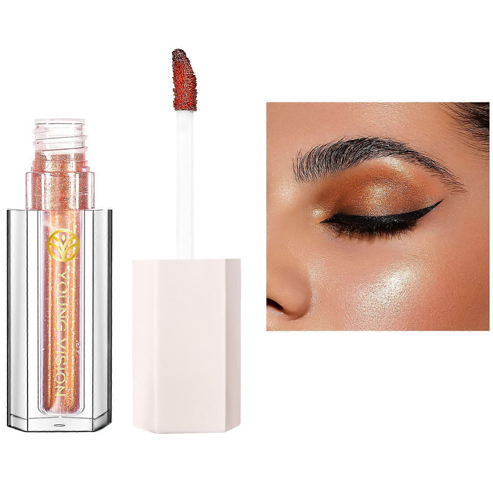 Glitter Liquid Eyeshadow Waterproof Metallic Shimmer Quick Dry Long Lasting 09