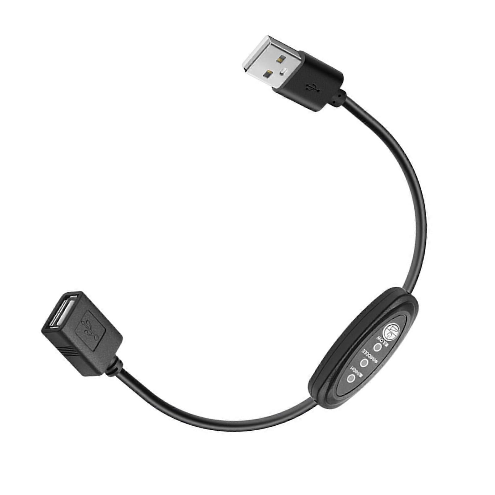 USB 5V Fan Speed Controller 3Speed Adjustable Regulator for Desk and Cooling Fans