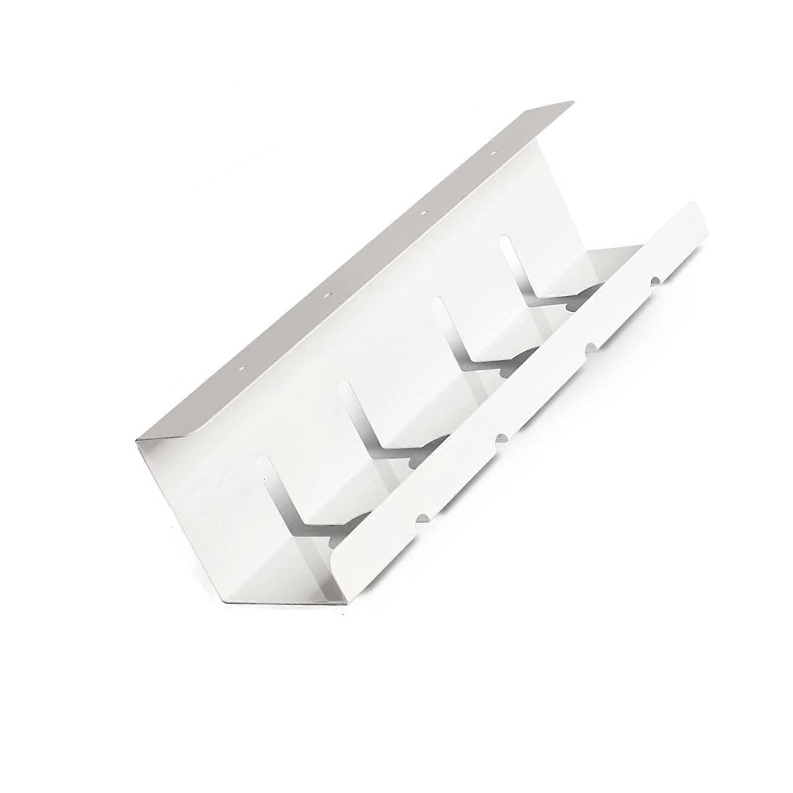 Durable Iron Under Desk Cable Organizers For Tool Release Setups Efficient Wire Management And Space Optimization  White