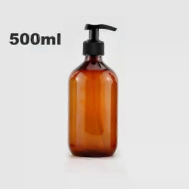 Refillable Soap Dispenser and Lotion Bottle Set 500ml Durable PET LeakResistant Bathroom Use