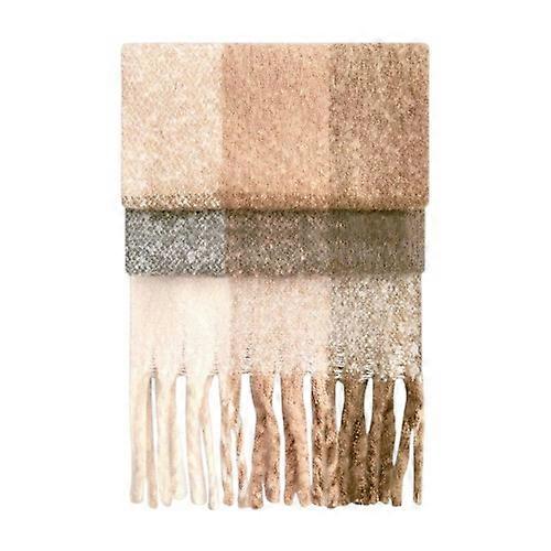 Beechfield Unisex Adult Checked Fluffy Winter Scarf