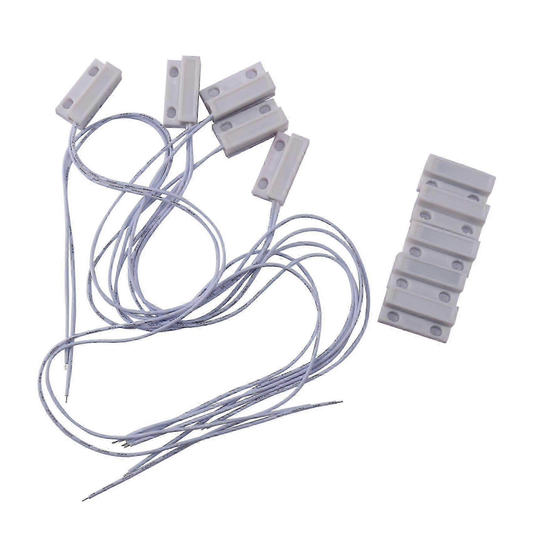 5 Pcs -38 Wired Door Window Sensor Magnetic Switch For Home Alarm System,When Sensor Together,Norma Edition 0112