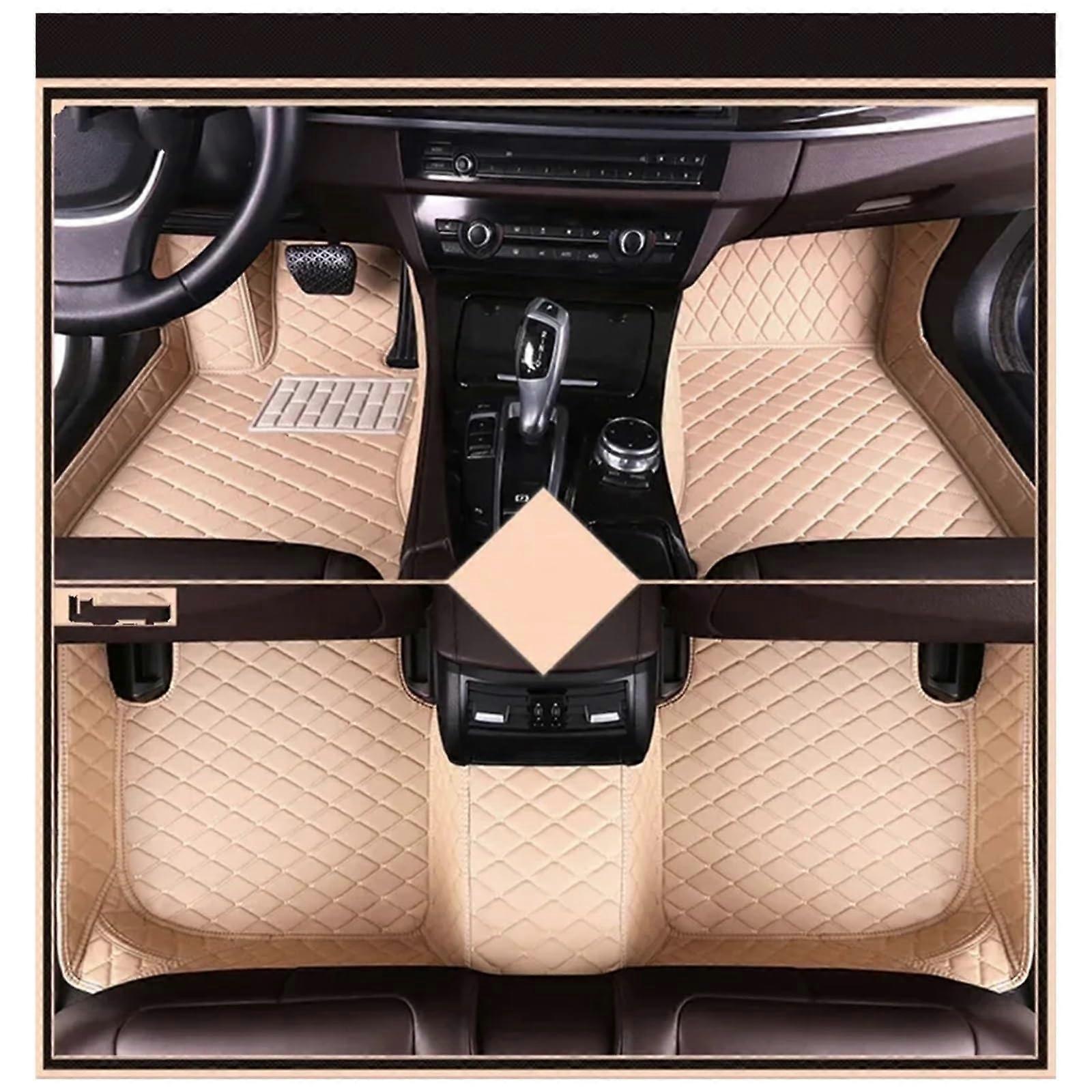 Waterproof Full Coverage Floor Mats with Door Sill Protector 3PCS Set for Tesla Model 3 2024 Highland