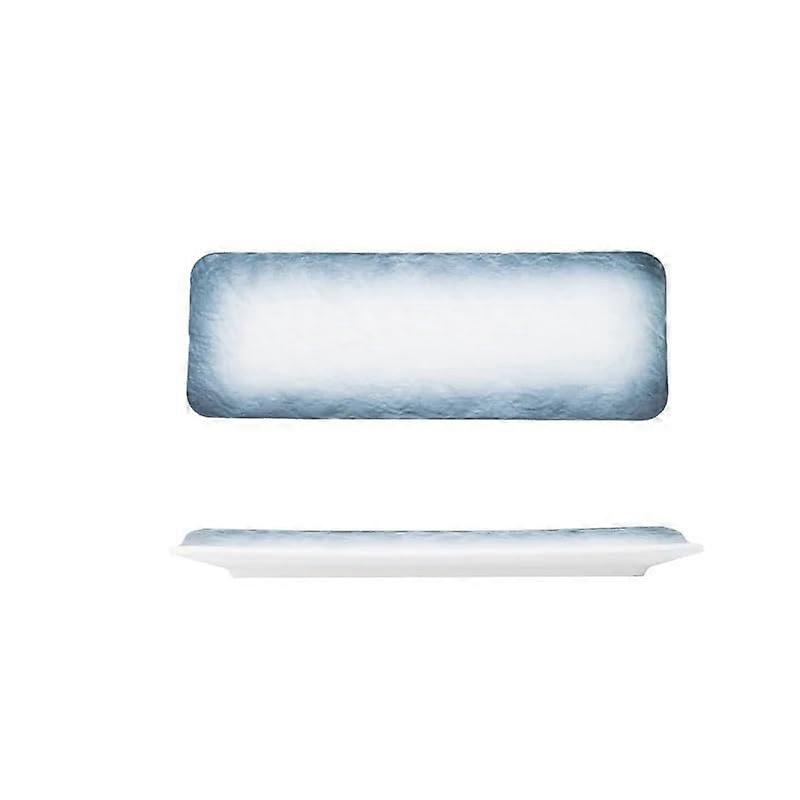 Japanese Ceramic Sushi Serving Plate Nordic Rectangular Dessert Tray for Snacks and Appetizers