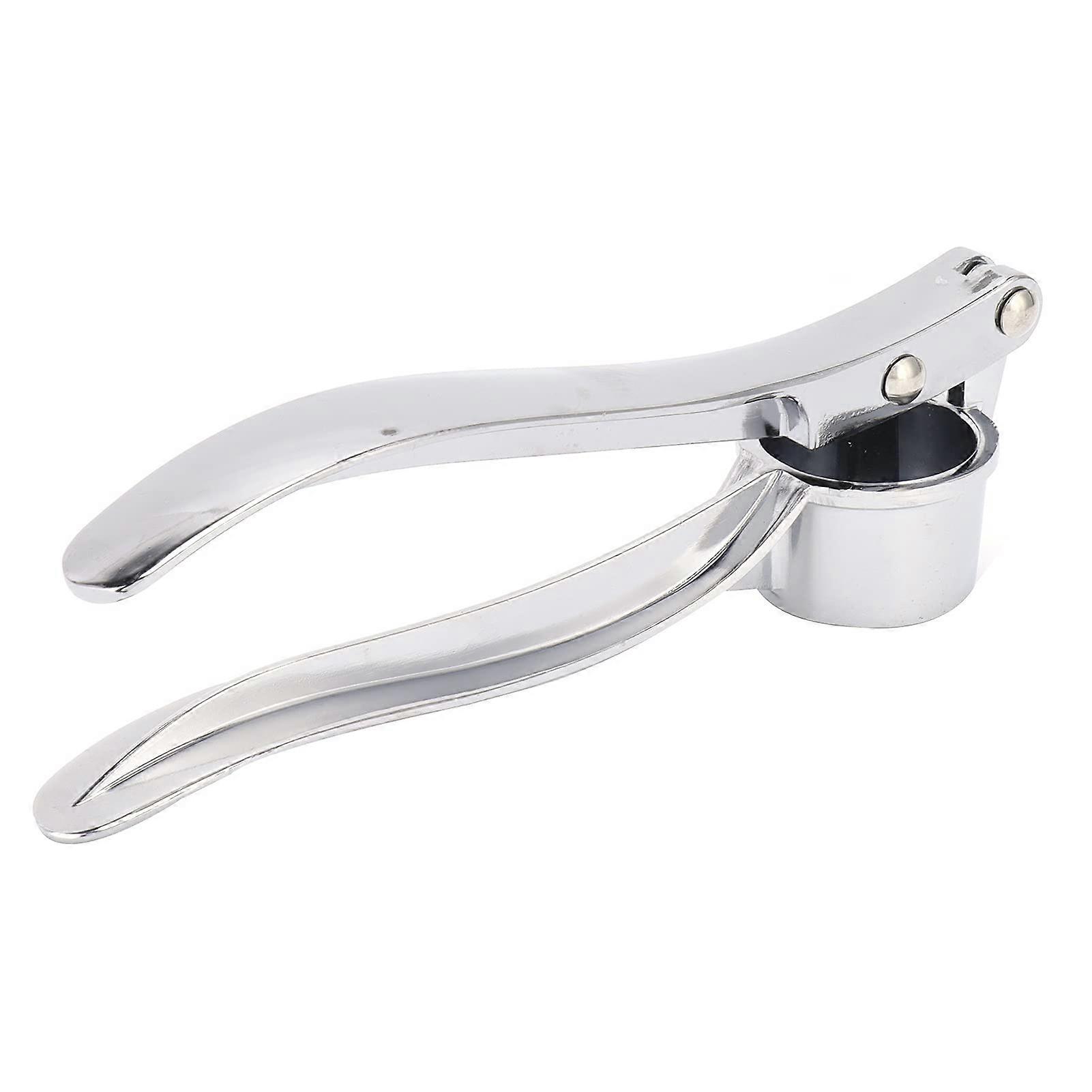 Stainless Steel Garlic Press Crusher with Rustproof Construction for Professional Home Kitchen