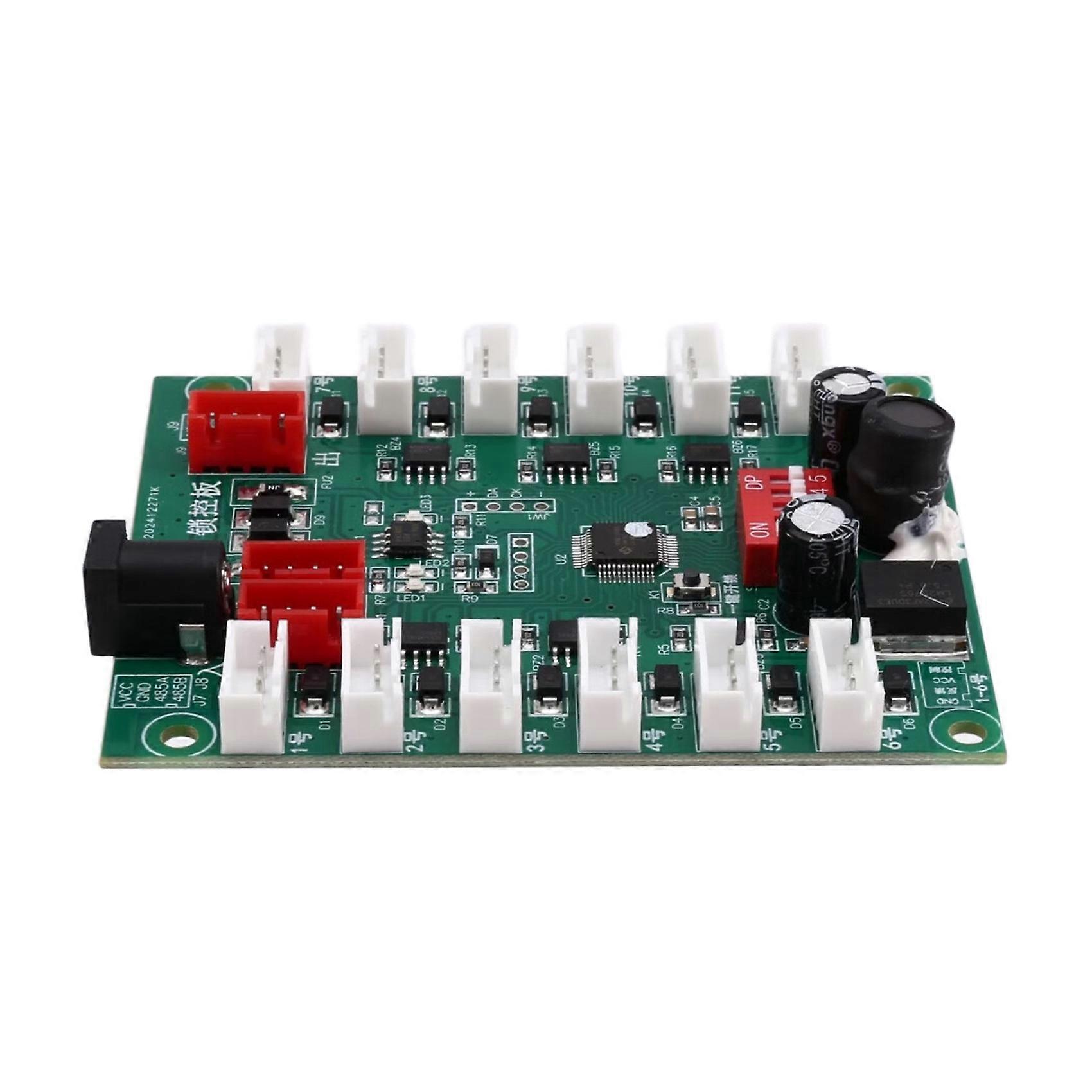 Smart Locker 12-Way Control Board 485 Communication Express Locker Lock Control Board for Electromagnetic Locker