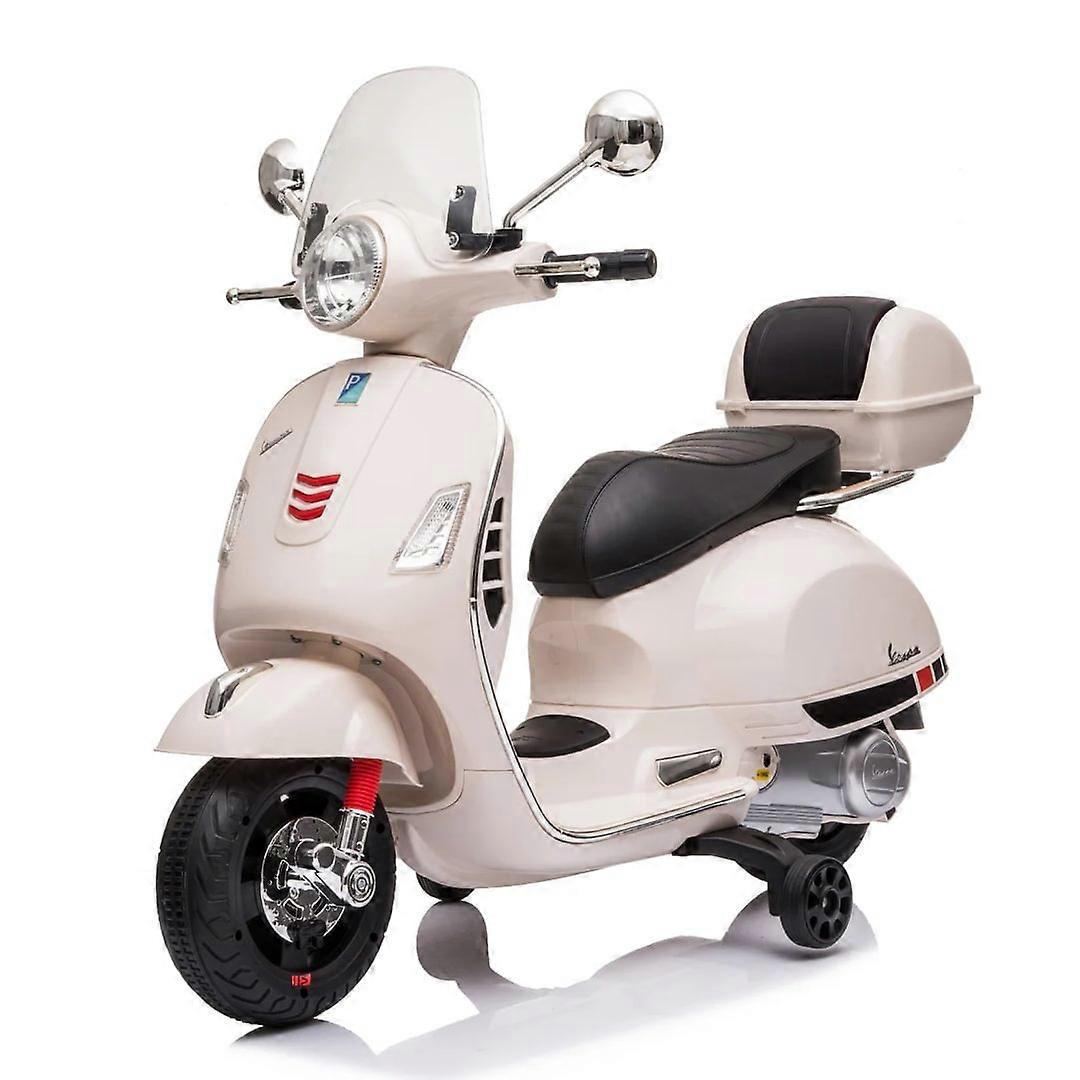 Trottinette électrique Vespa GT 7,2 V - 3 à 6 ans - Moto enfant avec valise - Feux fonctionnels