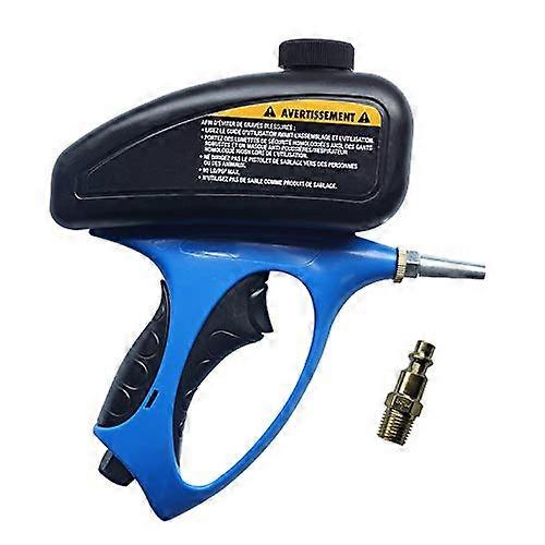 Sandblasting Tool Handheld Portable Sand Blaster with Adjustable Flow and Large Capacity Housing