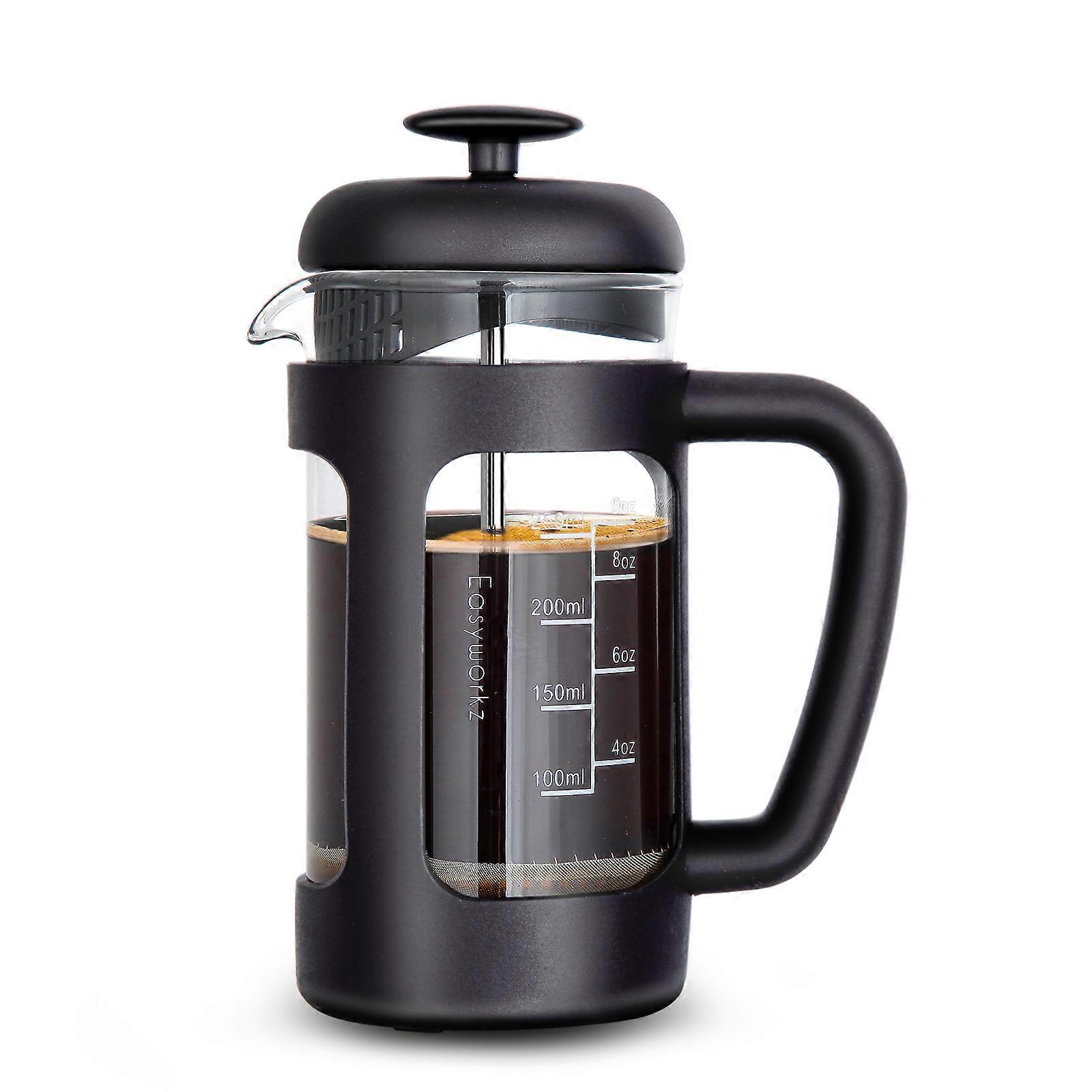 Easyworkz French Press Coffee Tea Maker with Borosilicate