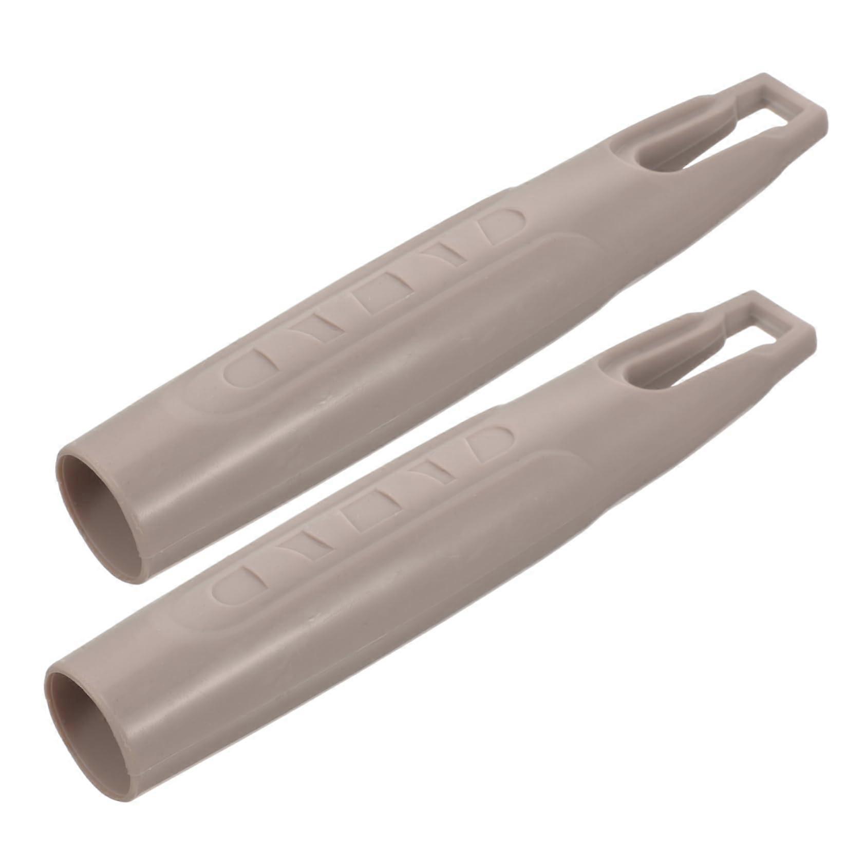 Broom Handle Grip and Mop Handle Replacement Sleeve, Ergonomic Durable Plastic End Cap, 2pcs