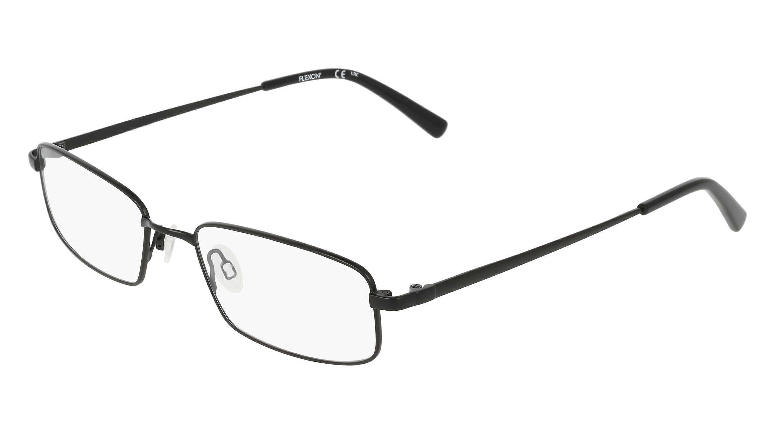 Eyewear Frames FLEXON FLEXON H6097 002 SATIN BLACK 55/19/145 MALE