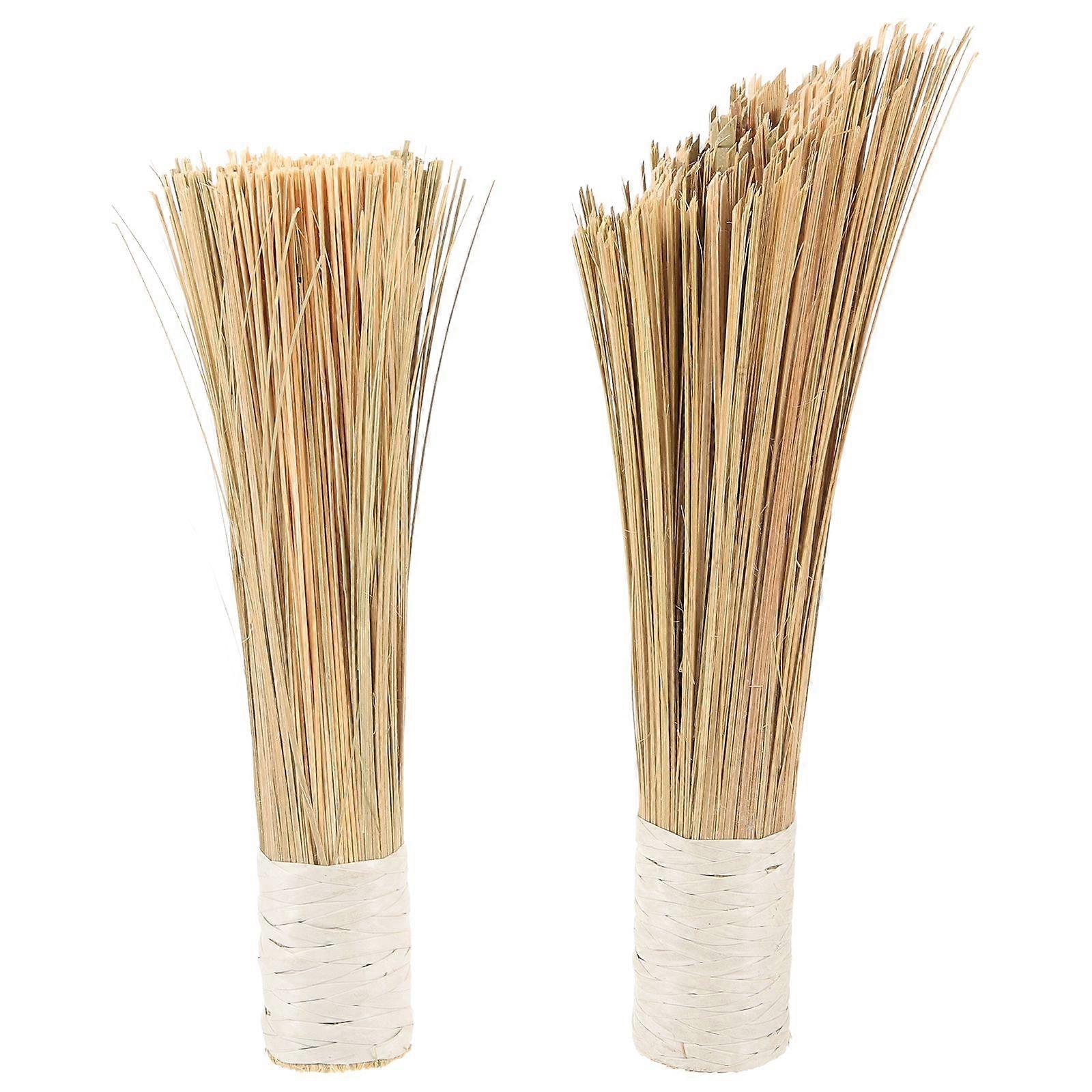2pcs  Cookware Washing Brushes Bamboo Cleaning Brushes Kitchen Cleaning Brushes Accessory