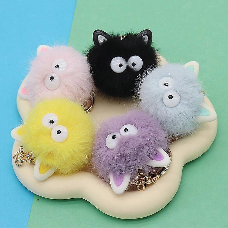 Fibre Plush Keychain Cat Mixed color 11cm