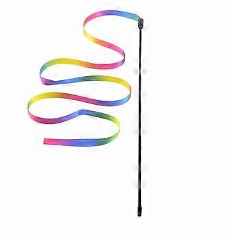Pet kare - Regenboogstreepjes Stok Kattenspeeltje voor Katten, Leuk en Grappig