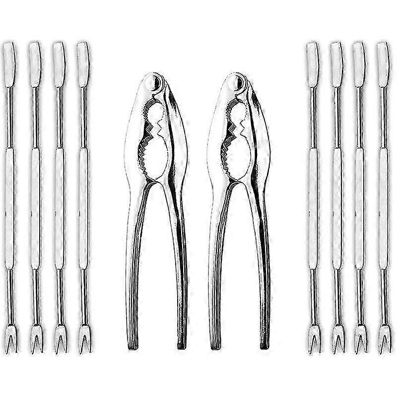 Crab lobster shellfish opener and cracker tools set 10pcs seafood kit