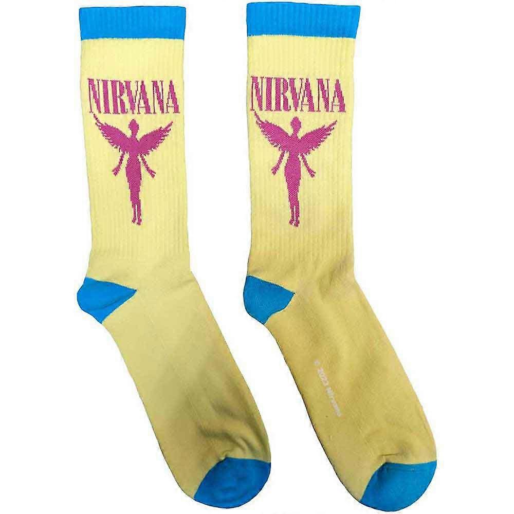 Nirvana Angelic Band Logo Terry Socks