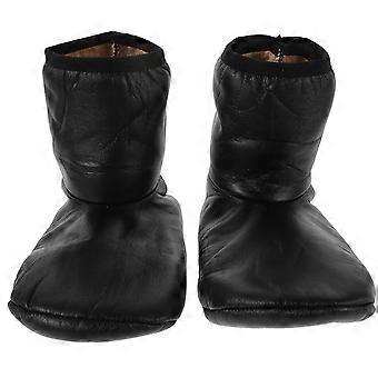 1 paire de chaussettes noires en PU doublées polaire, chaussettes d'hiver chaudes et isolantes, chaussettes thermiques imperméables et antidérapantes pour hommes et femmes
