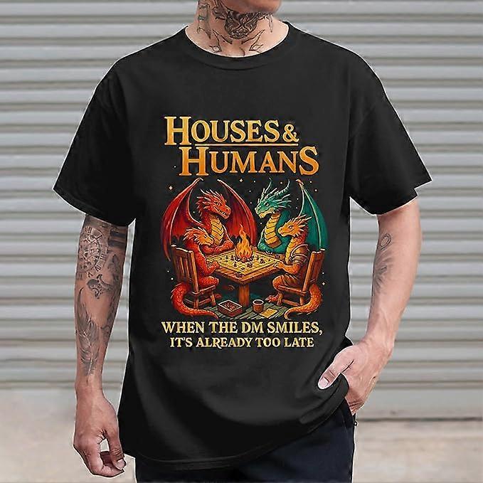 Camiseta de casas y humanos
