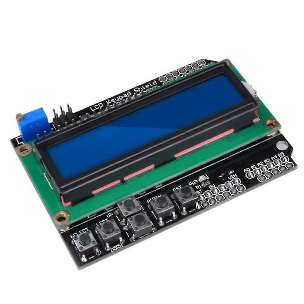 LCD1602 Keypad Shield 16x2 LCD Display Module for Arduino Rapid Prototyping and Easy Menu Navigation
