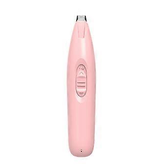 Cordless Dog Hair Clipper, Low Noise Professional Clippers with LED Light for Home Grooming, Pink