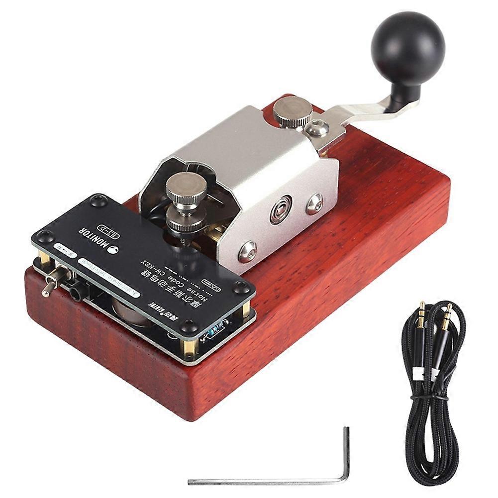 CW Key Morse Code Practice Keyer FM Radio Transmitter Keyer Sound Light Transmission Training Morse Code Key
