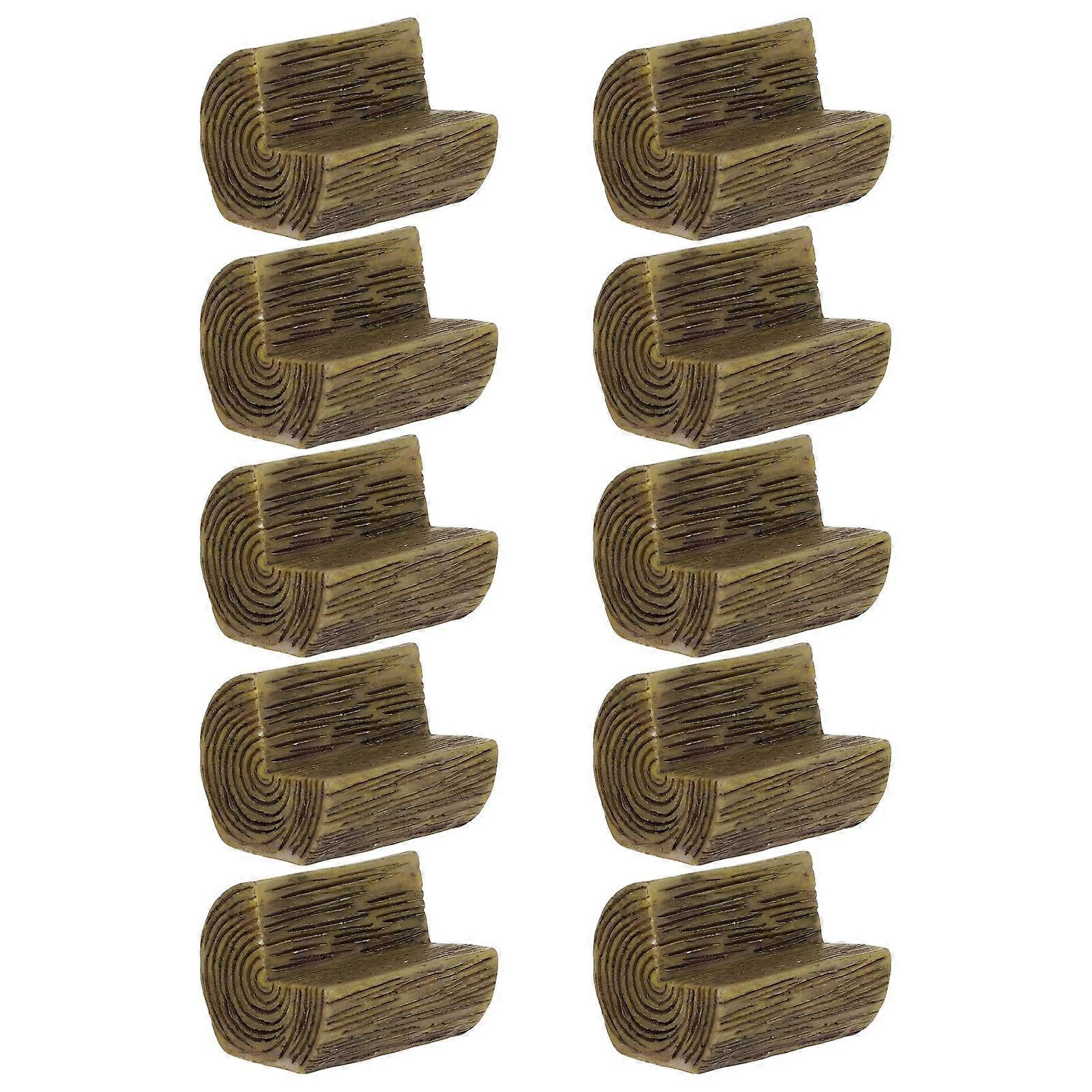 Mini Base Resin Micro-Scene Display Base for Decorative DIY Making 10Pcs Set