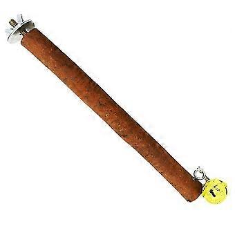 Bird Wood Perch Stand for Parrots 3Pcs Natural Wooden Perch with Bell
