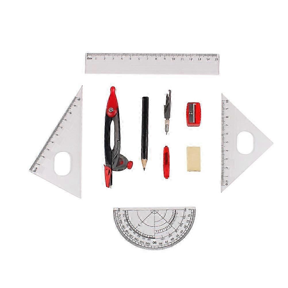 Students Stationery Compasses Set for School Use 2Sets Drafting Supplies