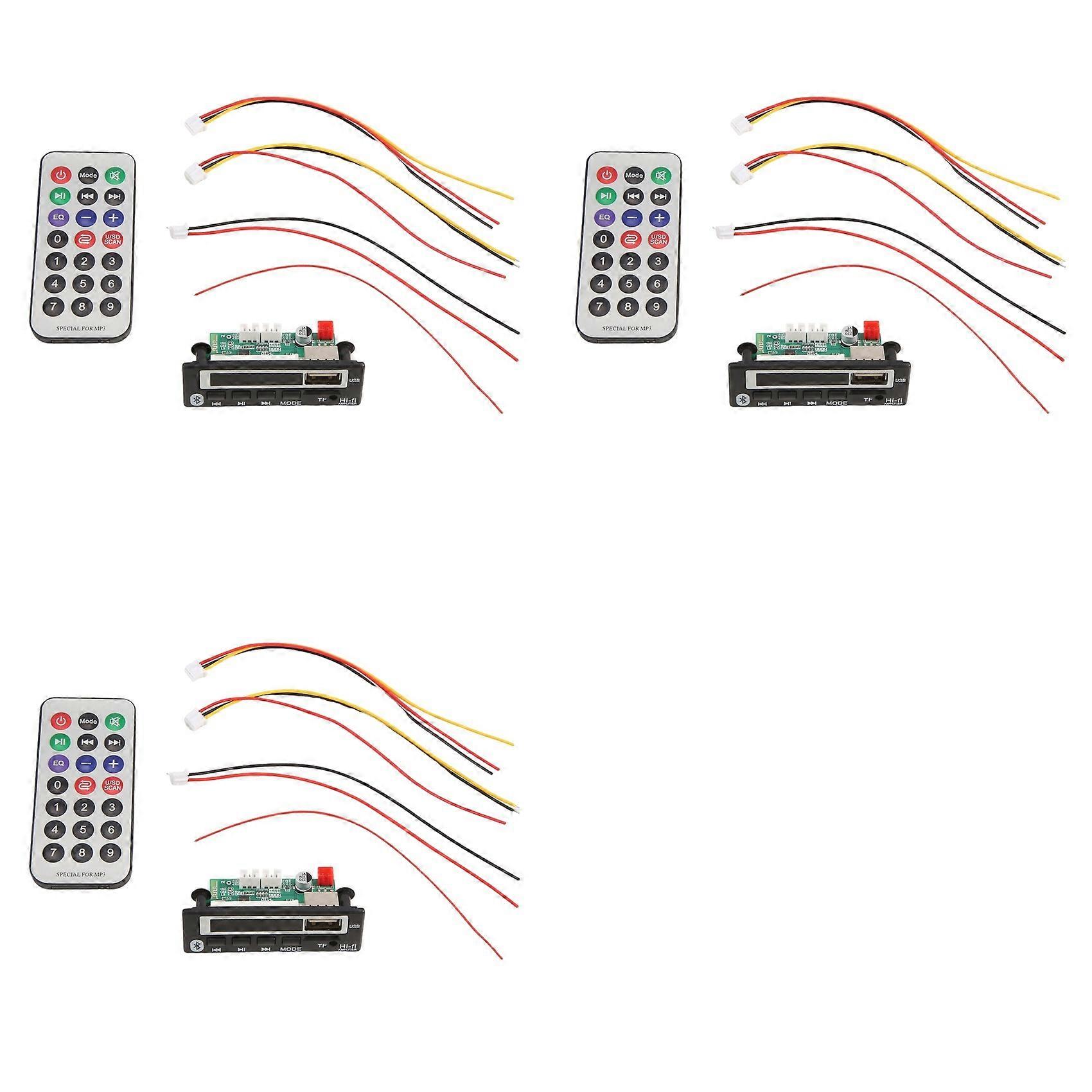 3X Color Screen Bluetooth MP3 Decoder Board Card Reader Bluetooth 5.0 Module Multi-Function Audio Accessories