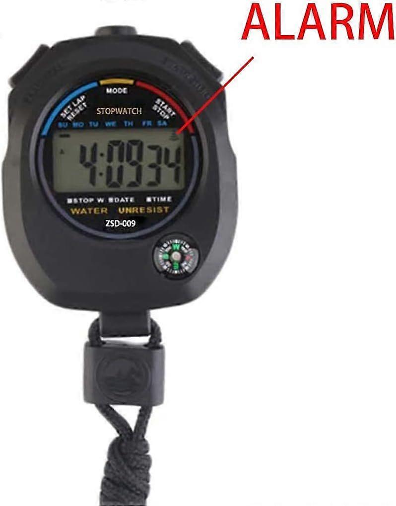 Multi-Function Electronic Digital Sport Stopwatch Timer. Large Display with Date