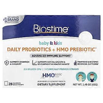 Biostime, Baby & Kids, Daily Probiotics + HMO Prebiotic, 3 Months to 6 Years, Flavorless, 28 Sachet 
