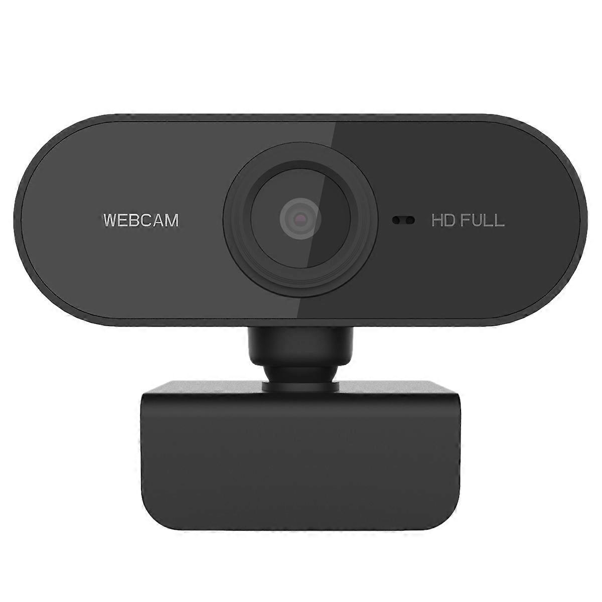 Auto Focus Web Camera USB 1080P for Computer 2Mp Webcam with Microphone Black