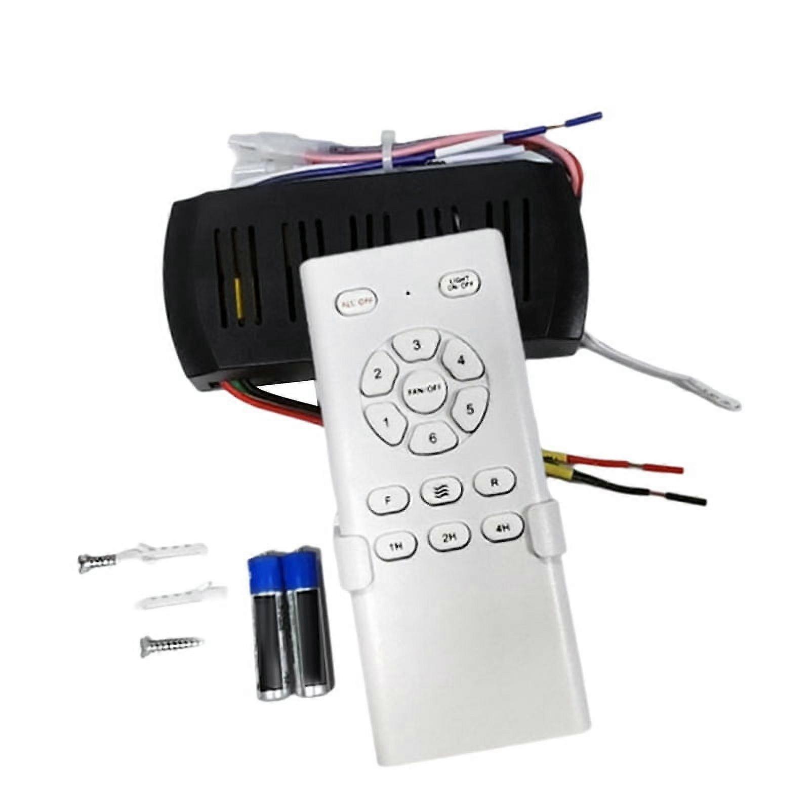 Frequency Conversion Ceiling Fan Remote Control Kit 6 Speed High Voltage Receiver Light Controller for Ceiling Fan Light