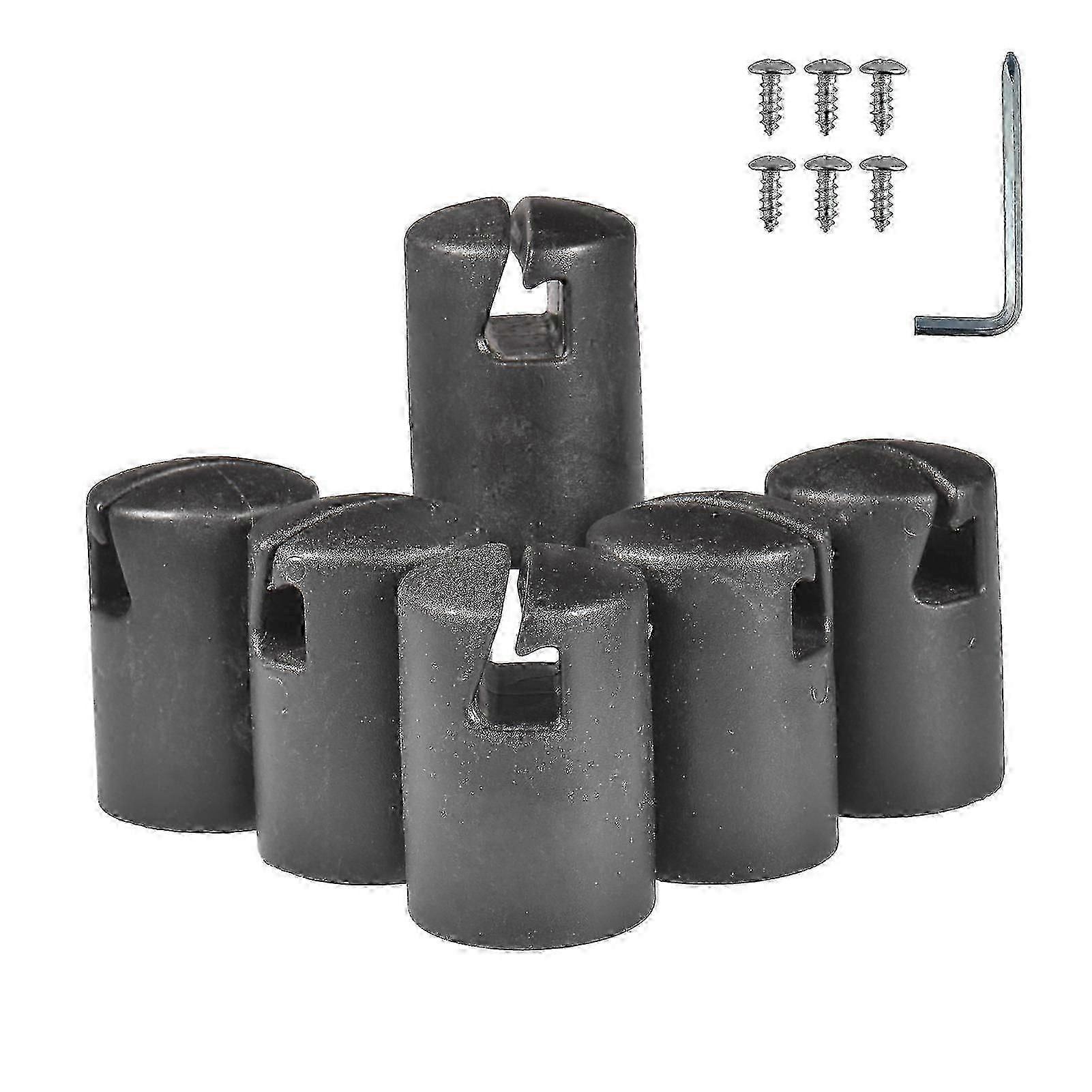6pcs Trampoline Pole Cap Enclosure G Shape Pole Cap Trampoline Shell Rod Cap