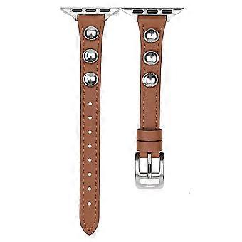 PU Leather Strap Compatible For Apple Watch Ultra 3 2 1 49mm / Series 11 10 46mm / 9 8 7 45mm / SE3 SE2 SE 6 5 4 44mm / 3