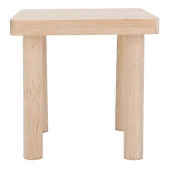 Hamster Play Wooden Platform Quadrate Decorative Natural Texture Hamster Stand Platform for Hamsters Syrian Hamster
