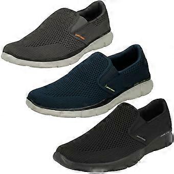 Mens Skechers-Memory-Schaum Walking Schuhe Double Play 51509