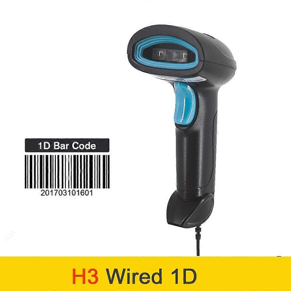 Holyhah Barcode Scanner 1D 2D QR Bluetooth Barcode Reader Wireless wired Laser Bar Code Scanner PDF417 Desktop Scanner