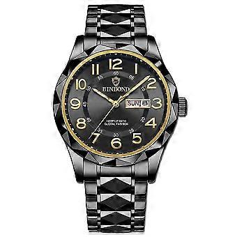 BINBOND Top Luxury Men Watches Business Top Brand Man Wristwatch Waterproof Luminous Date Week Quartz Men's Watch High Quality 26-27
