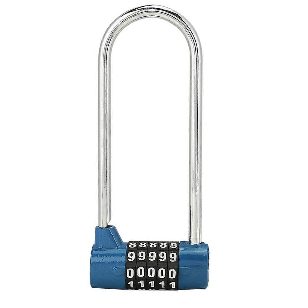 Zinc Alloy U shape Combination Digit Password Code Lock Extra Long Cabinet Door Padlock